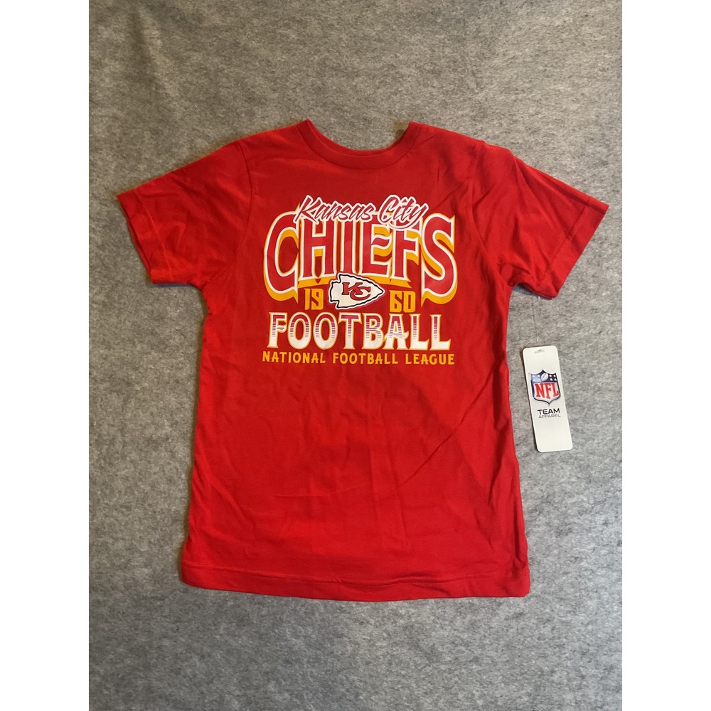 NFL Kansas City Chiefs Boys Red Graphic T-Shirt Size S 6/7 9K1BWFUWD